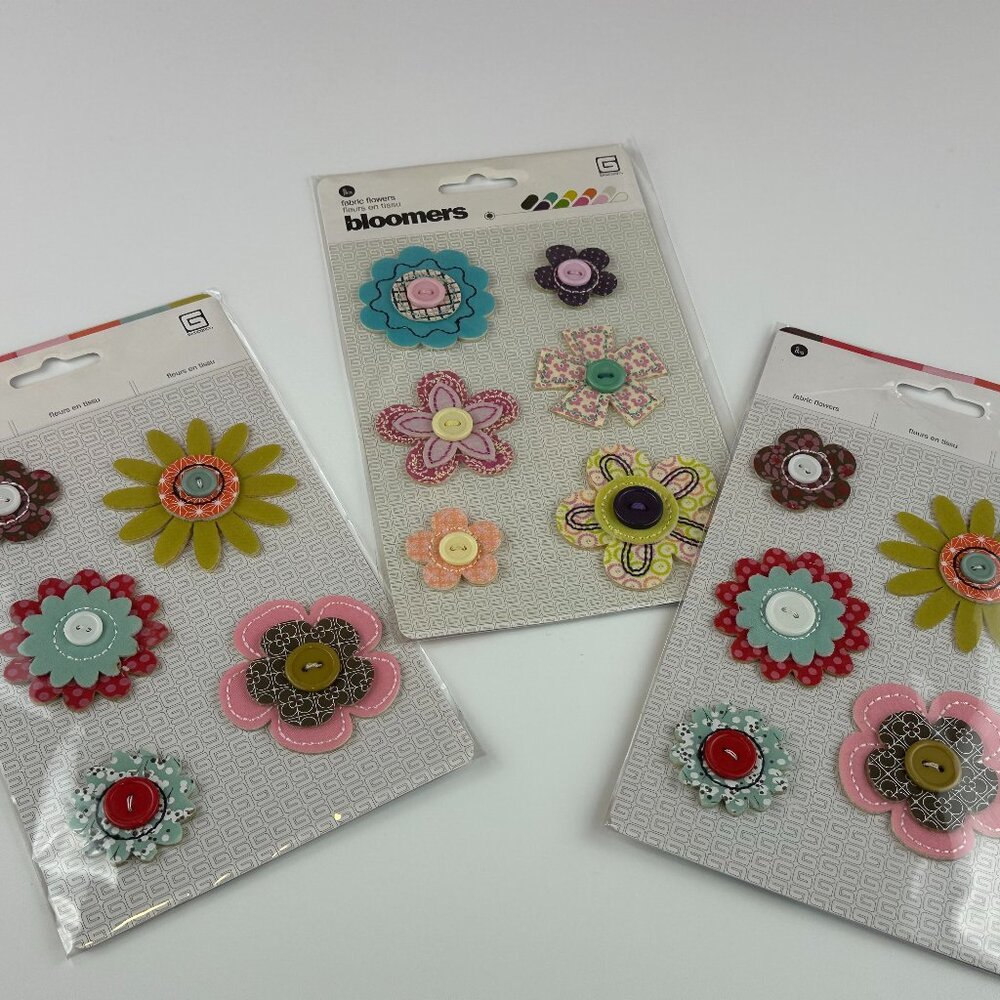 NEW Basic Grey Floral Stickers-3 packs